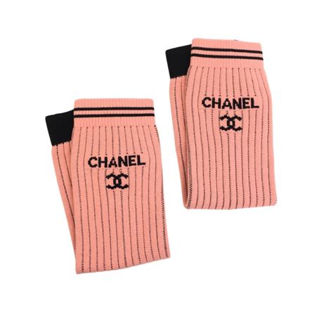 chanel print tights|Chanel leg warmers.